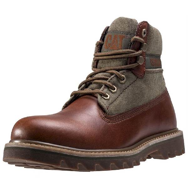 Мужские ботинки Caterpillar Mens Brown Sugar/Olive Saga Canvas Boots Мужские ботинки Caterpillar Mens Brown Sugar/Olive Saga Canvas Boots